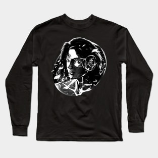 006/100 - Silhouette of a Cybergirl 2 Long Sleeve T-Shirt